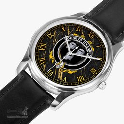 Irish House of O KENNEDY Irish Coat of Arms Irish Watch Leather Strap Classic Quartz Watch
