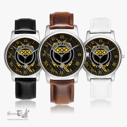 Irish House of O HOGAN Irish Coat of Arms Irish Watch Leather Strap Classic Quartz Watch