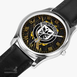 Irish House of O MORIARTY Irish Coat of Arms Irish Watch Leather Strap Classic Quartz Watch