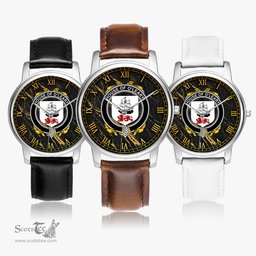 Irish House of O LEARY Irish Coat of Arms Irish Watch Leather Strap Classic Quartz Watch