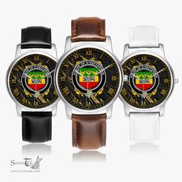 Irish House of O HEFFERNAN Irish Coat of Arms Irish Watch Leather Strap Classic Quartz Watch