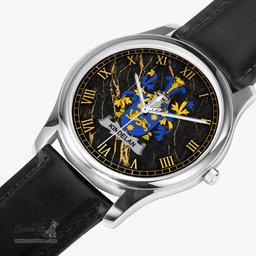 Irish Kindelan or O Kindelan Irish Coat of Arms Irish Watch Leather Strap Classic Quartz Watch