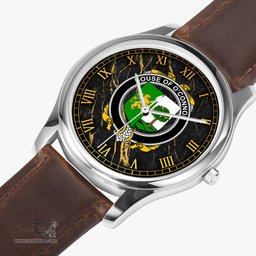 Irish House of O CONNOR Sligo Irish Coat of Arms Irish Watch Leather Strap Classic Quartz Watch