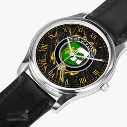Irish House of O CONNOR Sligo Irish Coat of Arms Irish Watch Leather Strap Classic Quartz Watch