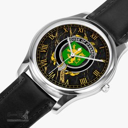 Irish House of O FARRELL Irish Coat of Arms Irish Watch Leather Strap Classic Quartz Watch