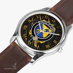 Irish House of O SHEA Irish Coat of Arms Irish Watch Leather Strap Classic Quartz Watch