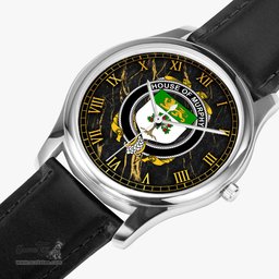 Irish House of MURPHY O Morchoe Irish Coat of Arms Irish Watch Leather Strap Classic Quartz Watch