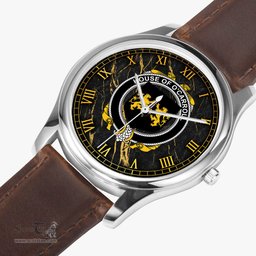 Irish House of O CARROLL Irish Coat of Arms Irish Watch Leather Strap Classic Quartz Watch