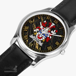 Irish Litton Irish Coat of Arms Irish Watch Leather Strap Classic Quartz Watch