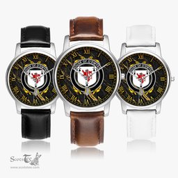 Irish House of O DWYER Irish Coat of Arms Irish Watch Leather Strap Classic Quartz Watch