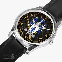 Irish McRery or McCrery Irish Coat of Arms Irish Watch Leather Strap Classic Quartz Watch
