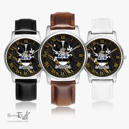 Irish Langley Irish Coat of Arms Irish Watch Leather Strap Classic Quartz Watch