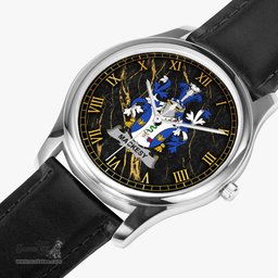 Irish Mackesy Irish Coat of Arms Irish Watch Leather Strap Classic Quartz Watch