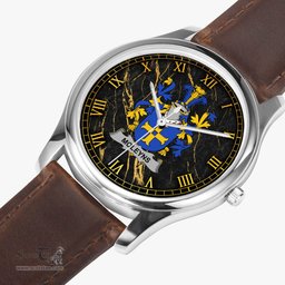 Irish Moleyns Irish Coat of Arms Irish Watch Leather Strap Classic Quartz Watch