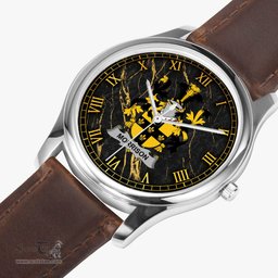 Irish Morrison Irish Coat of Arms Irish Watch Leather Strap Classic Quartz Watch