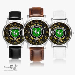 Irish House of O CONNOR Corcomroe Irish Coat of Arms Irish Watch Leather Strap Classic Quartz Watch