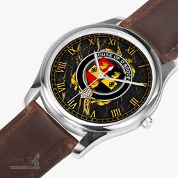 Irish House of O BRODER Irish Coat of Arms Irish Watch Leather Strap Classic Quartz Watch