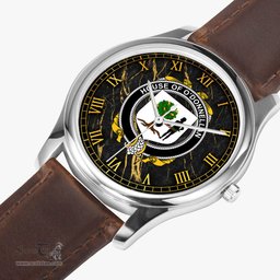 Irish House of O DONNELLAN Irish Coat of Arms Irish Watch Leather Strap Classic Quartz Watch