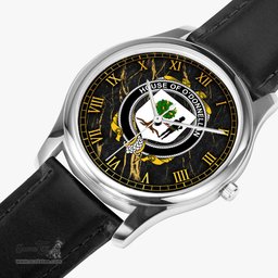 Irish House of O DONNELLAN Irish Coat of Arms Irish Watch Leather Strap Classic Quartz Watch