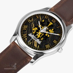 Irish King Irish Coat of Arms Irish Watch Leather Strap Classic Quartz Watch