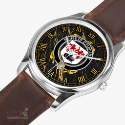 Irish House of O FLAHERTY Irish Coat of Arms Irish Watch Leather Strap Classic Quartz Watch