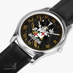 Irish Kellett Irish Coat of Arms Irish Watch Leather Strap Classic Quartz Watch