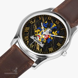 Irish Mahony or O Mahoney Irish Coat of Arms Irish Watch Leather Strap Classic Quartz Watch