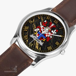 Irish Larkin or O Larkin Irish Coat of Arms Irish Watch Leather Strap Classic Quartz Watch