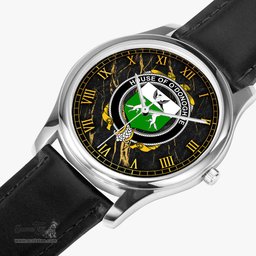 Irish House of O DONOGHUE Irish Coat of Arms Irish Watch Leather Strap Classic Quartz Watch