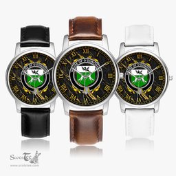 Irish House of O DONOGHUE Irish Coat of Arms Irish Watch Leather Strap Classic Quartz Watch