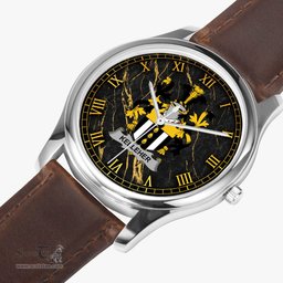Irish Kelleher or O Kelleher Irish Coat of Arms Irish Watch Leather Strap Classic Quartz Watch
