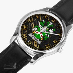 Irish Kieran or O Kieran Irish Coat of Arms Irish Watch Leather Strap Classic Quartz Watch