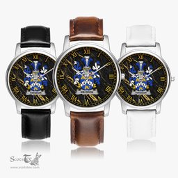 Irish Kingdon Irish Coat of Arms Irish Watch Leather Strap Classic Quartz Watch