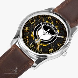 Irish House of POWER Irish Coat of Arms Irish Watch Leather Strap Classic Quartz Watch