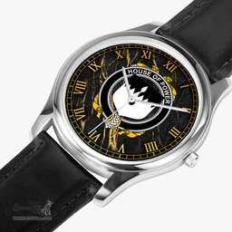 Irish House of POWER Irish Coat of Arms Irish Watch Leather Strap Classic Quartz Watch