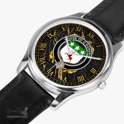 Irish House of O DOHERTY Irish Coat of Arms Irish Watch Leather Strap Classic Quartz Watch
