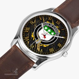 Irish House of O DOHERTY Irish Coat of Arms Irish Watch Leather Strap Classic Quartz Watch