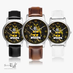 Irish Morrissey Irish Coat of Arms Irish Watch Leather Strap Classic Quartz Watch