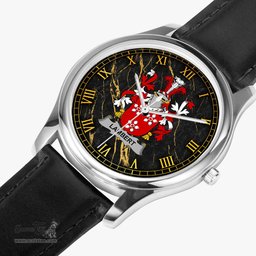 Irish Lambert Irish Coat of Arms Irish Watch Leather Strap Classic Quartz Watch