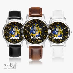 Irish McGrail Irish Coat of Arms Irish Watch Leather Strap Classic Quartz Watch
