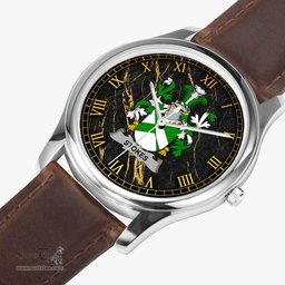 Irish Stokes Irish Coat of Arms Irish Watch Leather Strap Classic Quartz Watch