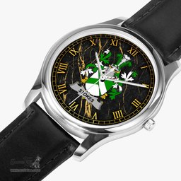 Irish Stokes Irish Coat of Arms Irish Watch Leather Strap Classic Quartz Watch