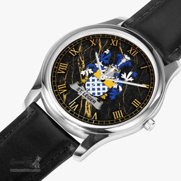 Irish St.Leger Irish Coat of Arms Irish Watch Leather Strap Classic Quartz Watch