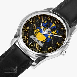 Irish Walter Irish Coat of Arms Irish Watch Leather Strap Classic Quartz Watch