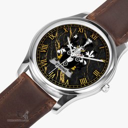 Irish Strong Irish Coat of Arms Irish Watch Leather Strap Classic Quartz Watch