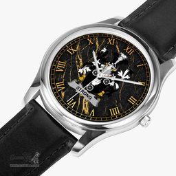 Irish Strong Irish Coat of Arms Irish Watch Leather Strap Classic Quartz Watch