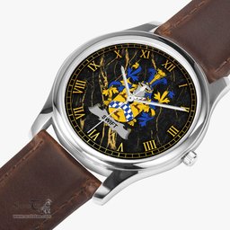 Irish Swift Irish Coat of Arms Irish Watch Leather Strap Classic Quartz Watch