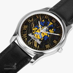 Irish Swift Irish Coat of Arms Irish Watch Leather Strap Classic Quartz Watch