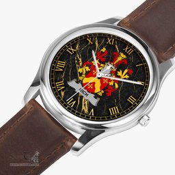Irish Rich Irish Coat of Arms Irish Watch Leather Strap Classic Quartz Watch