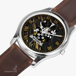 Irish Wadding Irish Coat of Arms Irish Watch Leather Strap Classic Quartz Watch